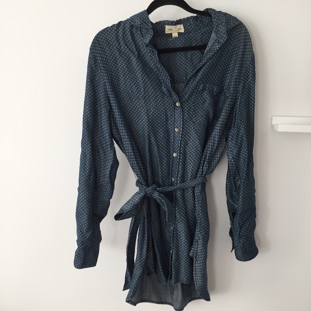 Anthropologie button up top/tunic